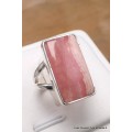 Bague en Rhodochrosite gel rectangulaire taille 52 Bagues pierres naturelles AW106.5
