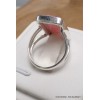 Bague en Rhodochrosite gel rectangulaire taille 52 Bagues pierres naturelles AW106.5