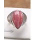 Chevalière en Rhodochrosite gel taille 59 Bagues pierres naturelles AW106.6