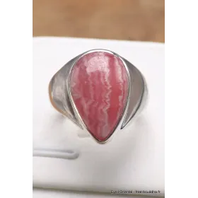 Chevalière en Rhodochrosite gel taille 59 - Bagues pierres naturelles