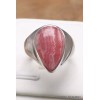 Chevalière en Rhodochrosite gel taille 59 Bagues pierres naturelles AW106.6