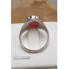 Chevalière en Rhodochrosite gel taille 59 Bagues pierres naturelles AW106.6
