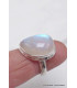 Bague Péristérite asymétrique taille 58 Bijoux en Pierre de lune CWA77.21