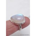 Bague Péristérite asymétrique taille 58 Bijoux en Pierre de lune CWA77.21