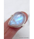 Bague Péristérite asymétrique taille 58 Bijoux en Pierre de lune CWA77.21
