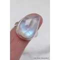 Bague Péristérite asymétrique taille 58 - Bijoux en Pierre de lune