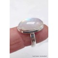 Bague ovale Péristérite grade A++ taille 59 Bijoux en Pierre de lune CWA77.22