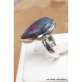 Bague en Rubis sur Cyanite forme goutte taille 57 - Bijoux en Rubis sur Cyanite
