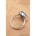 Bague ronde en Rubis sur Cyanite taille 59 - Bijoux en Rubis sur Cyanite