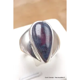 Bague chevalière en Rubis sur Cyanite taille 57 - Bijoux en Rubis sur Cyanite