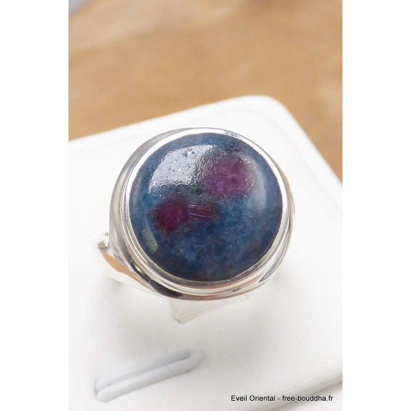 Bague asymétrique en Rubis sur Cyanite taille 56 Bijoux en Rubis sur Cyanite CWA118.10