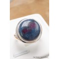 Bague asymétrique en Rubis sur Cyanite taille 56 Bijoux en Rubis sur Cyanite CWA118.10