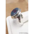 Bague asymétrique en Rubis sur Cyanite taille 56 - Bijoux en Rubis sur Cyanite