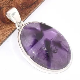 Pendentif oval Améthyste Etoilée - Pendentifs pierres naturelles
