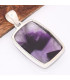 Pendentif rectangulaire Améthyste Etoilée Pendentifs pierres naturelles BK1.1