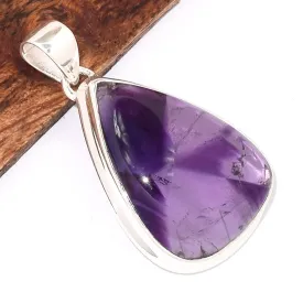 Pendentif goutte Améthyste Etoilée - Pendentifs pierres naturelles