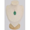 Pendentif authentique Malachite forme ovale Pendentifs pierres naturelles BK3