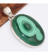 Pendentif en authentique Malachite ovale grade AAA Pendentifs pierres naturelles BK3.2