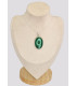 Pendentif en authentique Malachite ovale grade AAA Pendentifs pierres naturelles BK3.2