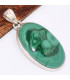 Pendentif bijou en authentique Malachite ovale grade AAA Pendentifs pierres naturelles BK3.3