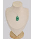 Pendentif bijou en authentique Malachite ovale grade AAA Pendentifs pierres naturelles BK3.3