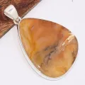 Pendentif Agate Plume de Graveyard asymétrique - Bijoux en Agate Plume de Graveyard