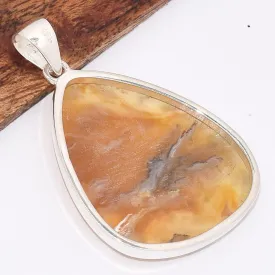 Pendentif Agate Plume de Graveyard asymétrique - Bijoux en Agate Plume de Graveyard