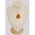 Pendentif Agate Plume de Graveyard asymétrique Bijoux en Agate Plume de Graveyard KB4