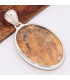 Pendentif Agate Plume de Graveyard ovale Bijoux en Agate Plume de Graveyard KB4.1