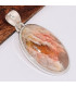 Pendentif oval en Agate Plume de Graveyard  Bijoux en Agate Plume de Graveyard KB4.3