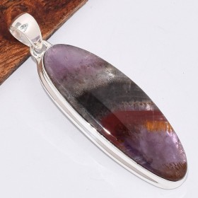 Long pendentif en Super Seven grade AAA Pendentifs pierres naturelles BK5