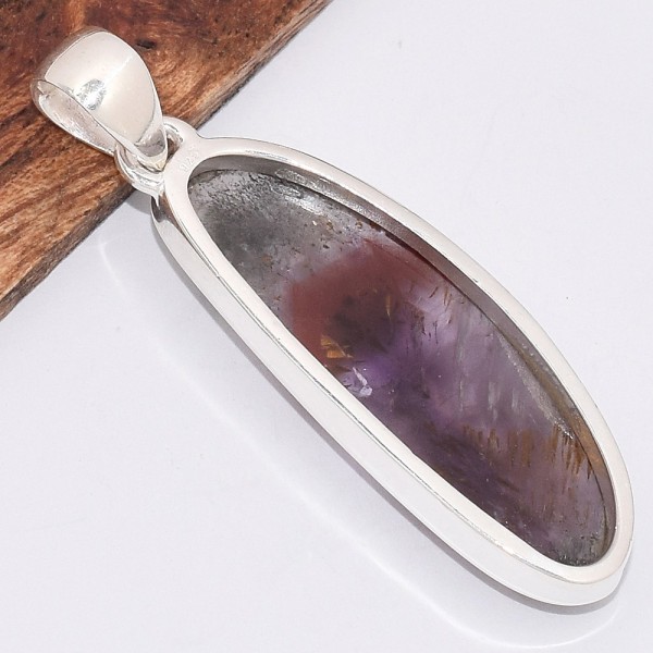 Pendentif Super Seven forme libre grade AAA Bijoux en Cacochynite Super Seven BK5.6