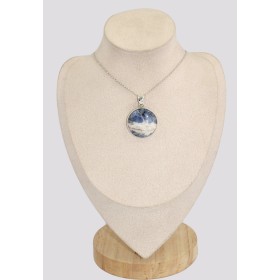 Pendentif rond en Sodalite Pendentifs pierres naturelles BK6