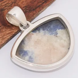 Pendentif semi-rond en Sodalite - Pendentifs pierres naturelles