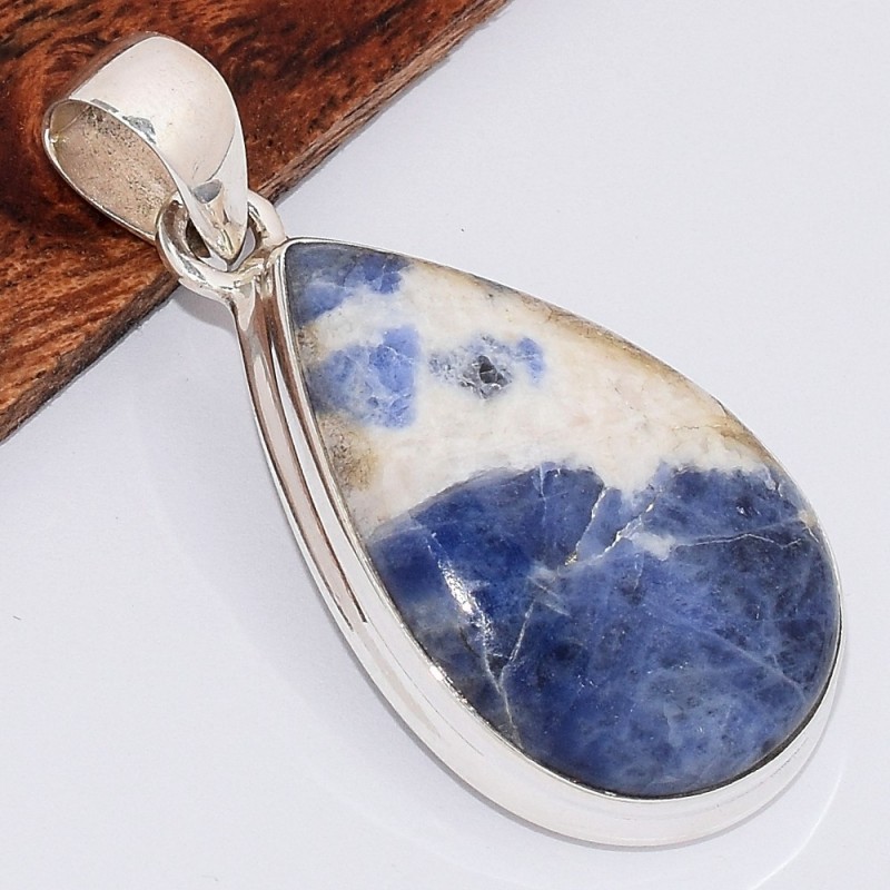 Pendentif Sodalite forme goutte 