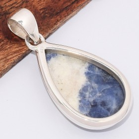 Pendentif Sodalite forme goutte 