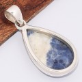 Pendentif Sodalite forme goutte Pendentifs pierres naturelles BK6.2