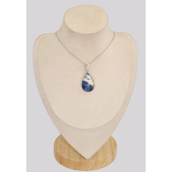 Pendentif Sodalite forme goutte Pendentifs pierres naturelles BK6.2
