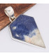 Pendentif Sodalite forme pointe Pendentifs pierres naturelles BK6.3