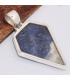 Pendentif Sodalite forme pointe Pendentifs pierres naturelles BK6.3