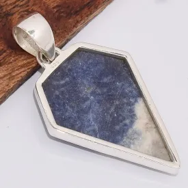 Pendentif Sodalite forme pointe - Pendentifs pierres naturelles