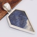 Pendentif Sodalite forme pointe Pendentifs pierres naturelles BK6.3