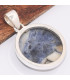 Pendentif rond en Sodalite bleue Pendentifs pierres naturelles BK6.4