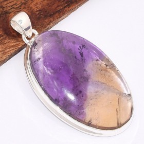Grand Pendentif Ametrine naturelle ovale grade AAA Bijoux en Amétrine BK7.2