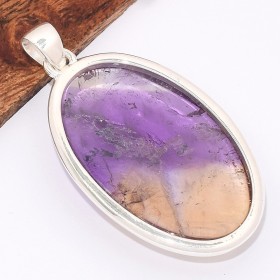 Grand Pendentif Ametrine naturelle ovale grade AAA Bijoux en Amétrine BK7.2