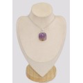 Pendentif Ametrine naturelle carrée Bijoux en Amétrine BK7.3