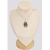 Pendentif Agate mousse ovale translucide Pendentifs pierres naturelles BK8.2