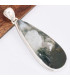 Pendentif Agate mousse forme goutte allongée Pendentifs pierres naturelles BK8.3