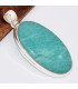 Gros pendentif oval Amazonite péruvienne
