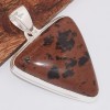 Pendentif Obsidienne acajou triangulaire Pendentifs pierres naturelles BK12